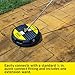 Kärcher - 3200 PSI Universal Surface Cleaner Attachment for Pressure Washers - 15" and 1/4 Quick Connect - 2 Spinning Nozzles and Extension Wand