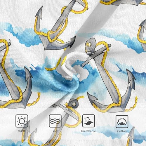 Gray Anchors Yellow Ropes Toddler Girls's Underwear 2T 202c17423