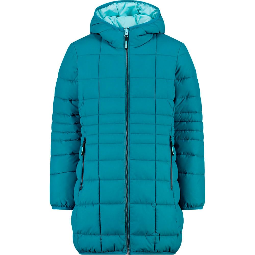 CMP Girl's Nylon Coat with Fixed Hood Vest Unisex – Children and Teenagers