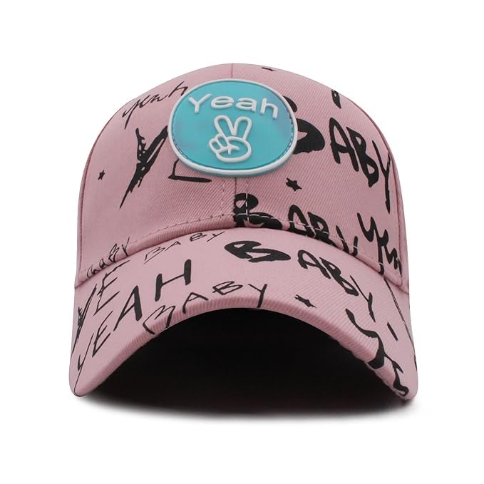 Image of VRITRAZ Unisex Kids Baseball Cap, Lightweight Adjustable Casual Sports Hat | for School, Travel and Outdoor Activities, Boys and Girls (4-12 Years)
