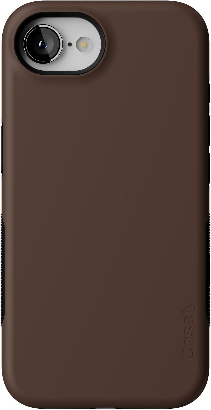 Casely iPhone 16e Case | Espresso Brown | The Boyfriend Collection | Bold Protective Design | Compatible with MagSafe