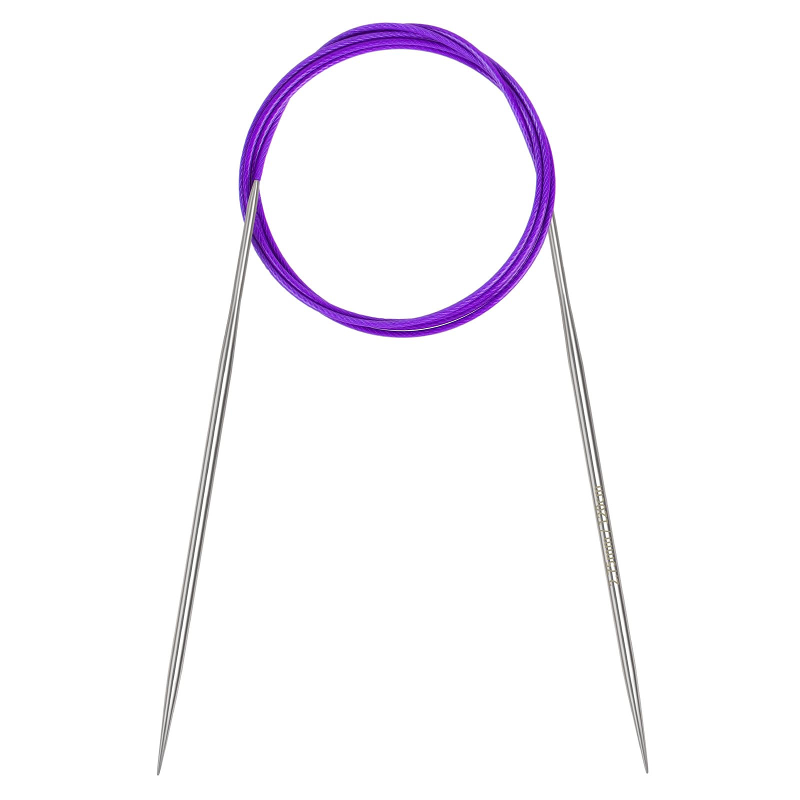 Coopay Rundstricknadeln 2,75mm, Stricknadeln Rundstricknadel 120cm aus Edelstahl mit Flexiblem Kabel, feste Metall-Rundstricknadel für Dicke & Feine Wolle Stricken Socken, Pullover, Handschuhe, Schal