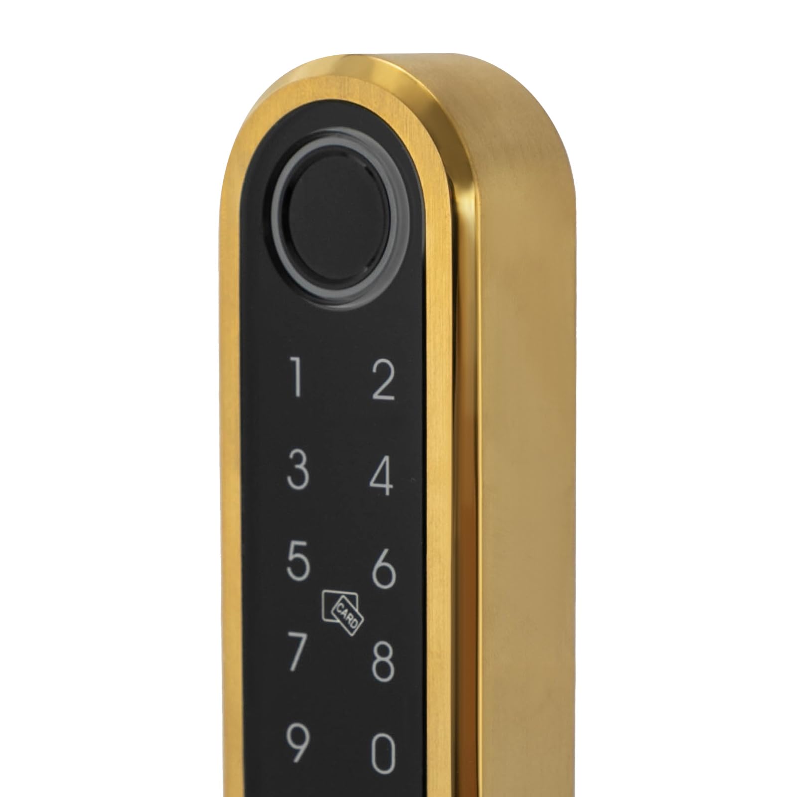 Gold Fingerabdruck-Türschloss, Intelligentes Türschloss mit Griff Digitales Türschloss, für Häuser Wohnungen Hotels Büros 4 * 33cm
