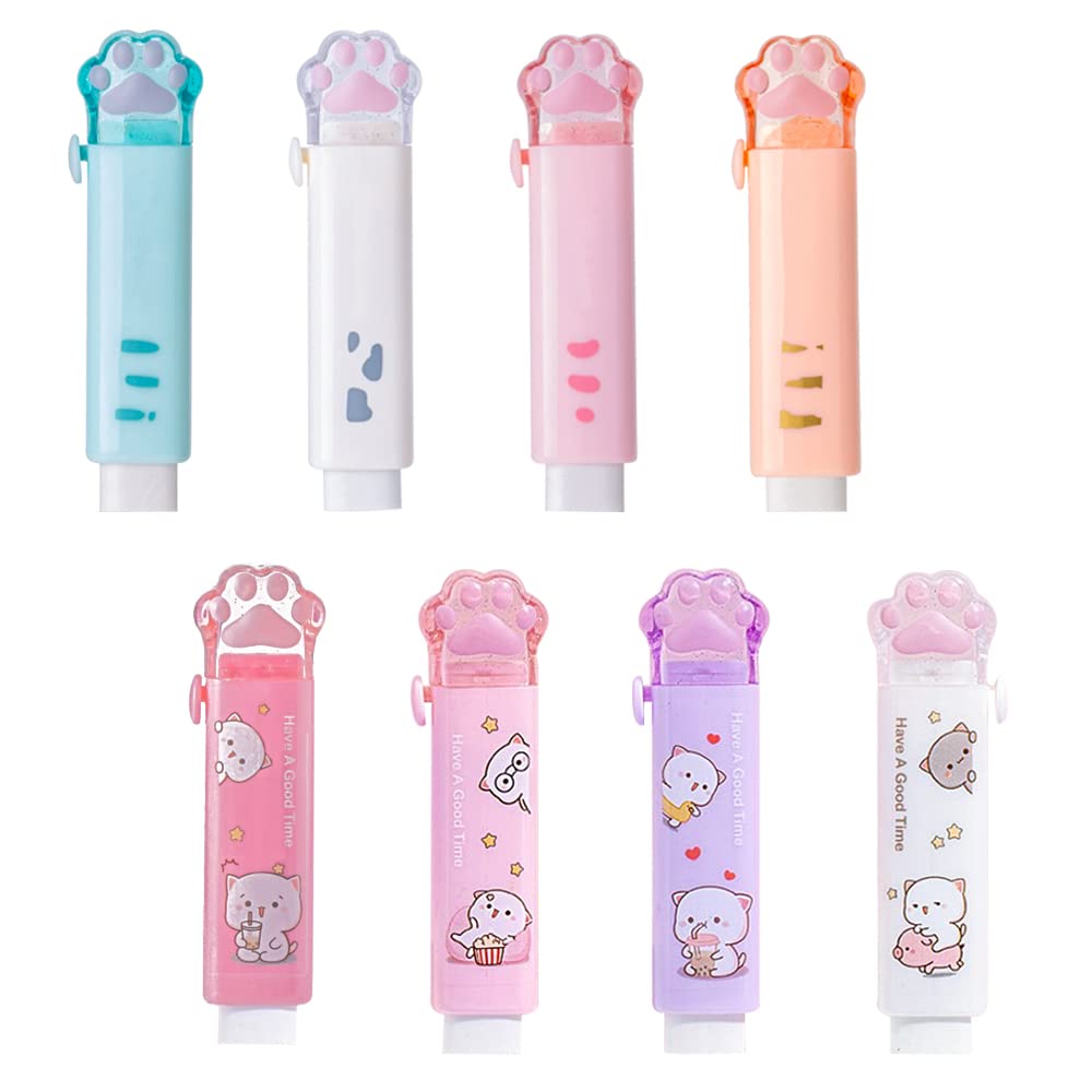 Gomma Da Cancellare Push-pull A Forma Di Zampa Di Gatto, Gomme Da