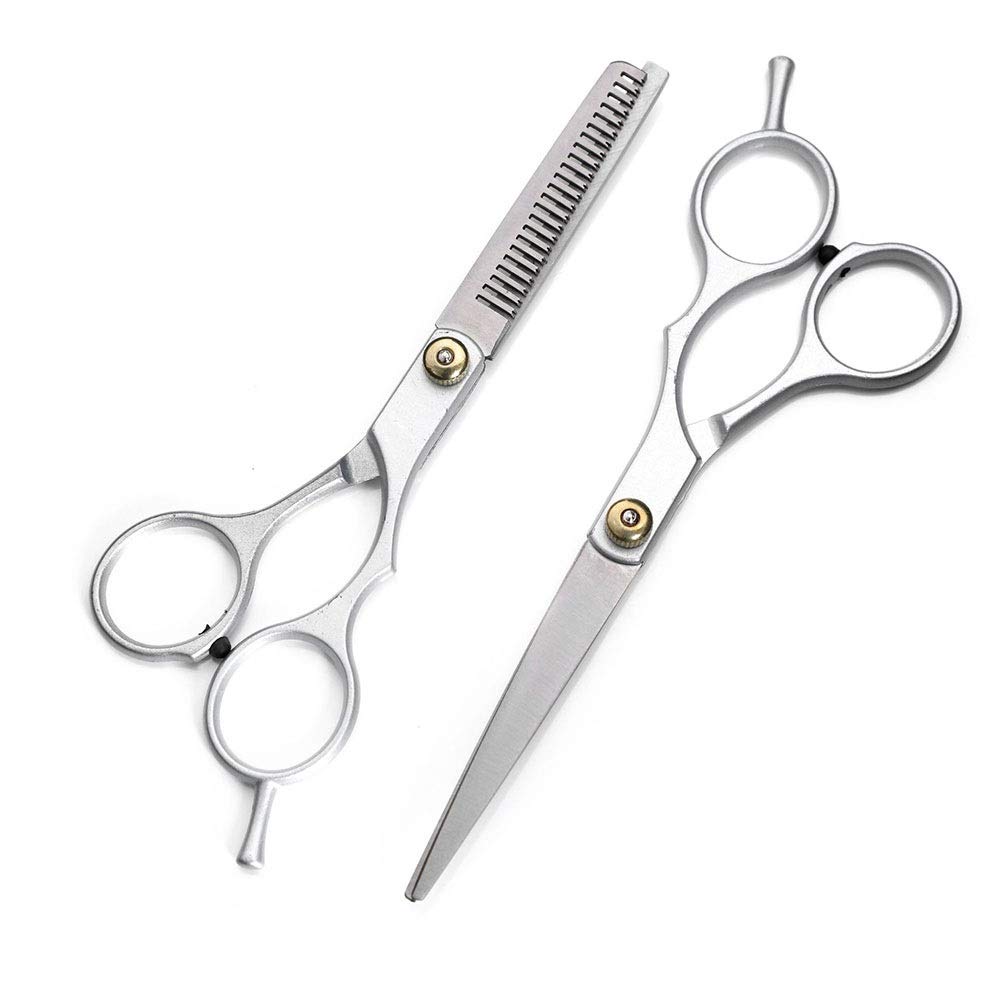Ciseaux de coiffure familiaux argent pour couper les cheveux de toute la famille