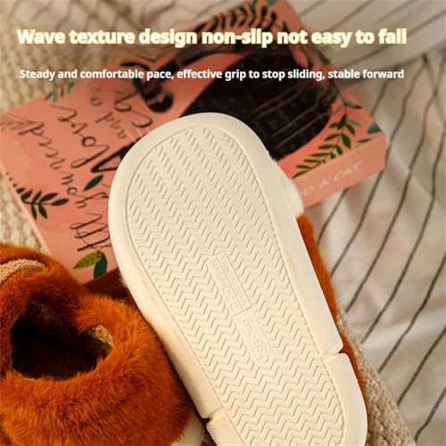 Cat Paw Slippers，3D Cat Paw Cartoon Slipper for Women，Cat Feet Slippers，Warm Fluffy Furry Winter Bedroom Cat Paw Slippers2