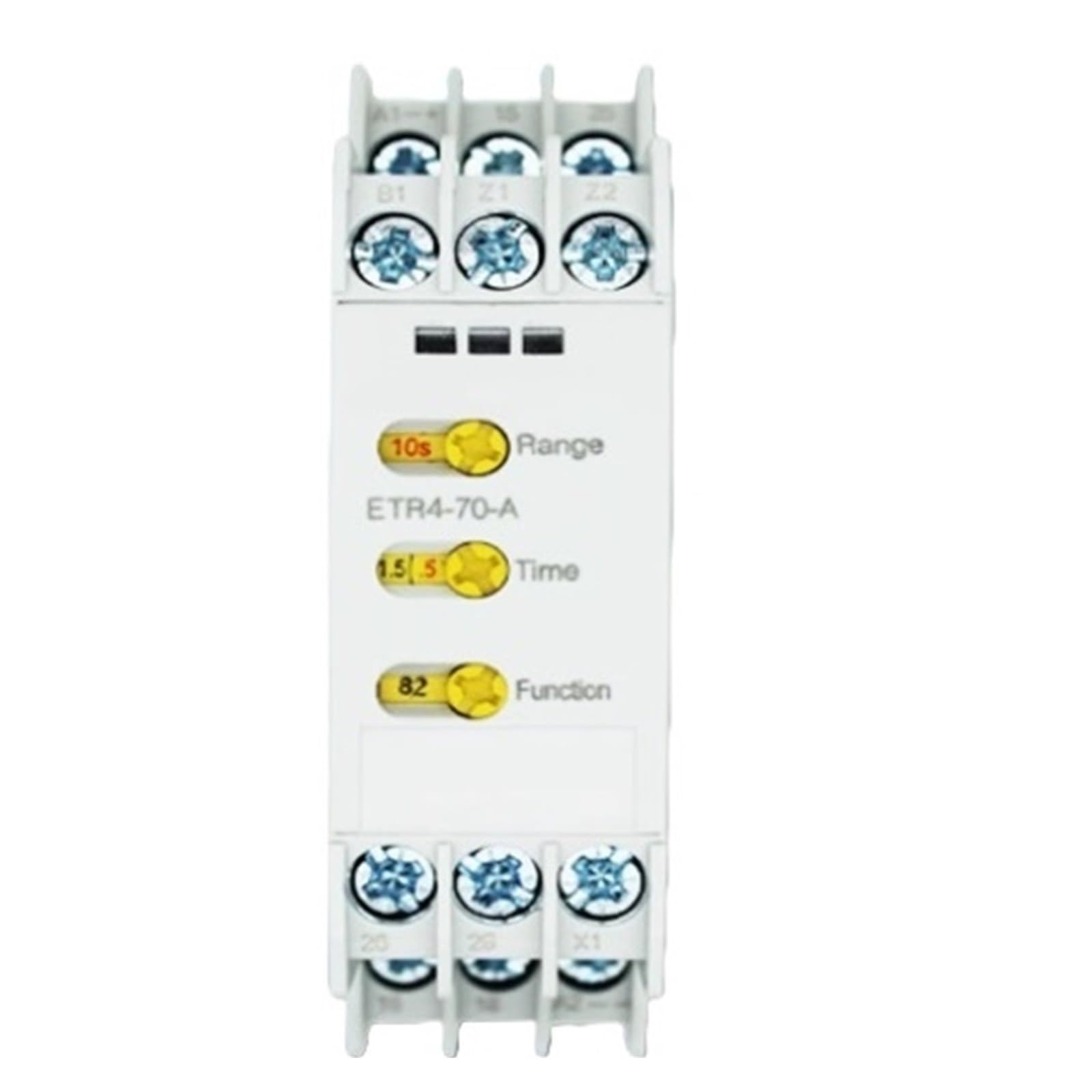 YMUGUEGH 031888 ETR4-70-A timing relay, 2W, 0.05s-100h, multifunctional, 24-240VAC/DC, potentiometer connection