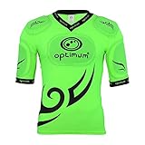 Optimum Herren Schutzkleidung Tribal Schulterpolster – Fluro Grün/Schwarz, Größe XXL