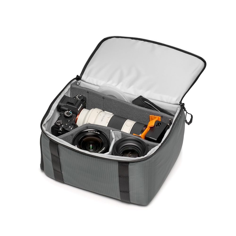 Lowepro GearUp PRO Camera Box Extra Large II, Custodia Rigida per Fotocamera Mirrorless e Reflex, Custodia con Divisori Regolabili per Zaino Fotografico, Borsa Fotografica