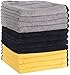 Price comparison product image MATCC Microfibre Cleaning Cloths Pack of 12 Car Microfiber Cloth Lint Free Super Absorbent Car Microfibre Towel for Wash Waxing Polishing and Drying Detailing Towel(16'' x 16'')