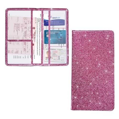 Image of Kewucn Car Registration and Insurance Holder, Leather Auto Glove Box Organizer, Vehicle Compartment Accessories Case for Cards, Driver License & Essential Documents