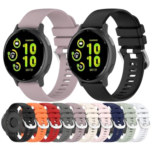 Correa compatible para Garmin vivoactive 5 de 20mm silicona miniatura 2