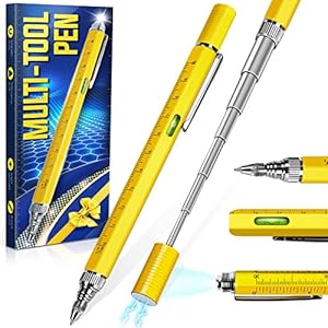 Multitool Pen Father’s Day Gifts for Dad Men Husband Grandpa Him from Daughter Son Wife, Unique Birthday Gift for Men…