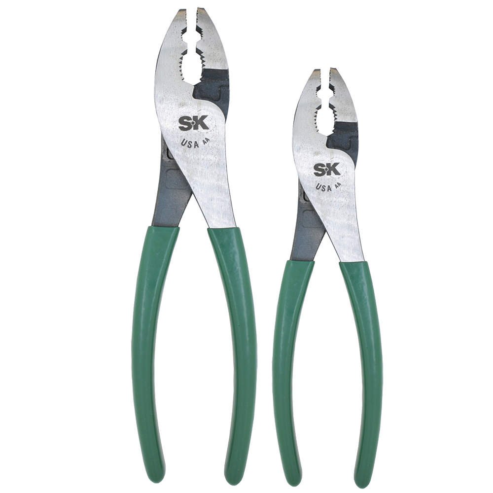 Slip Joint Plier Set, 6, 8 In, Curved, 2 Pcs