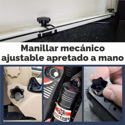 Miniatura 5 de Flewdart - 10 Botones De Sujeción M6x32, Tuerca Estrella M6 Y Mariposa Para Muebles Mecánicos Y Equipos Electrónicos