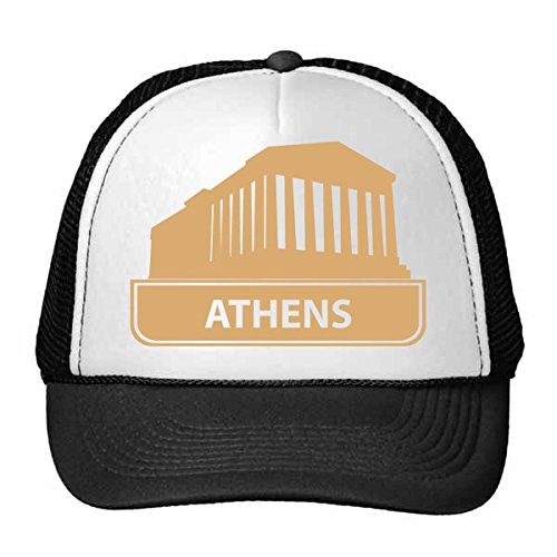 Casquette de camionneur enfant Athènes Grèce jaune réglable pour le plein air