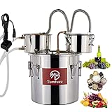 Tumfuzz Alcohol Still 3 Gallon 12L with pump 3 pots Standard Capacity Stainless Steel Water Alcohol...
