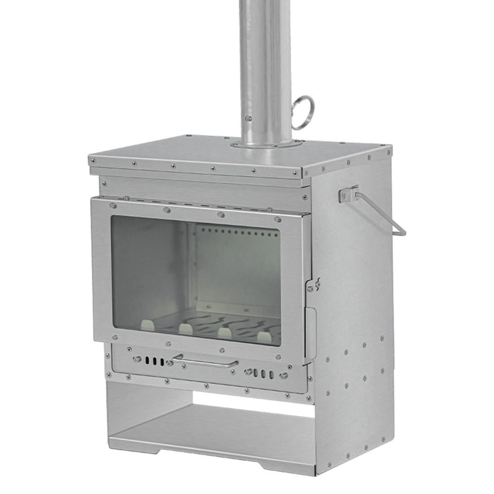 Amazon | WOGQX 薪ストーブ 二次燃焼 キャンプ テント暖炉 ステンレス