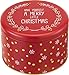 Produktbild knusper.haus Weihnachten - Gebäckdose/Runddose Have Yourself A Merry Little Christmas (Rot - Weiß - Gold / 12 x 18 cm) TOP QUALITÄT