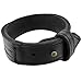 INBLUE Men's Wide Alloy Genuine Leather Bracelet Bangle Cuff Black Brown Wrap Adjustable