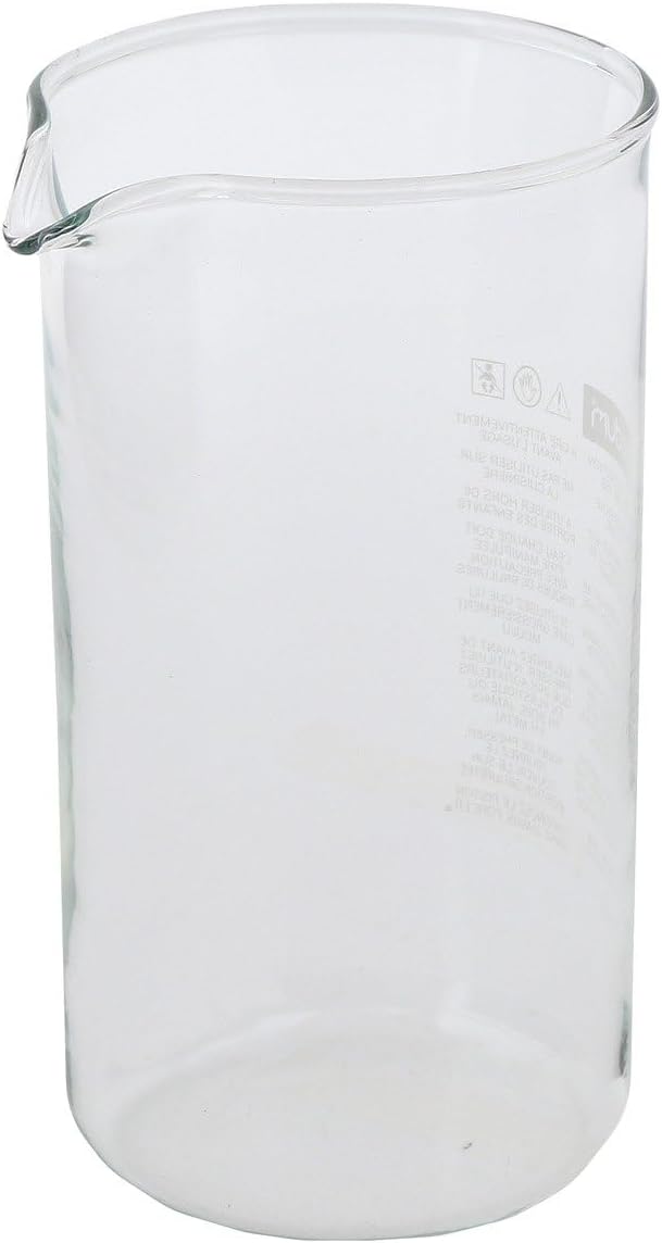 Coffee Press Replacement Beaker, Glass - 3-Cup, Transparent (Capacity: three cup, 0. 35 L, 12 oz)