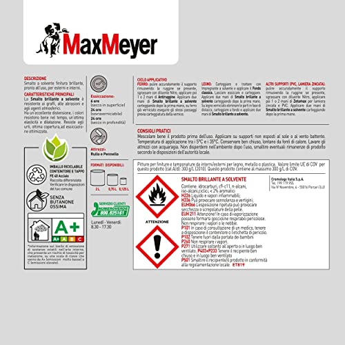 MAXMEYER Smalto a solvente per ferro e legno