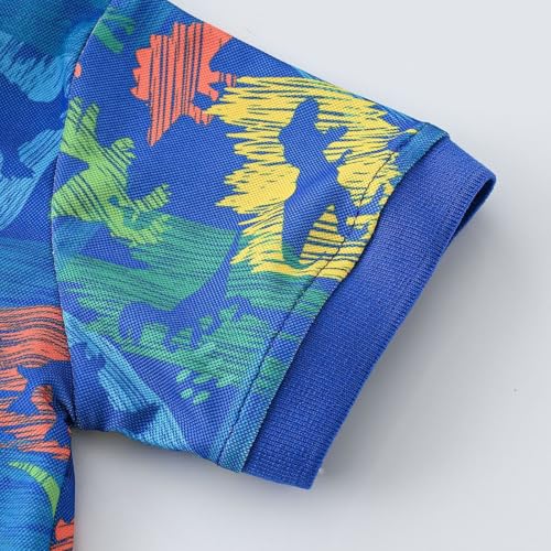 Boys Hawaiian Shirts Polo Tropical Kids Golf Uniform Short Sleeve Button Down Printed Tees Summer Beach Vacation Graphic Tops4