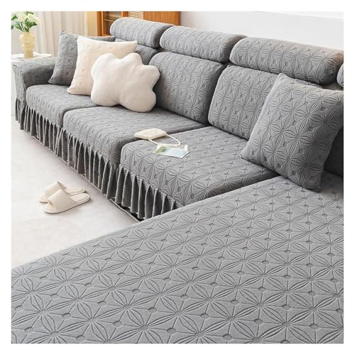 Housses de canapé d'angle de style extensible en velours doux taille M - 2