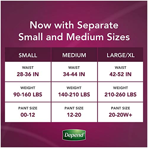 Image of Depend Silhouette Incontinence Underwear for Women with Maximum Absorbency, Large /X-Large, 12 ct