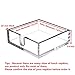 CY craft Acrylic Lunch Napkin Holder,Table Top Decorative Napkin Tray for Dining Table and Kitchen,Clear Luncheon Napkin Holder Tissue Dispenser, Horizontal Display,7.1 x 7.1 x 2.6 inches