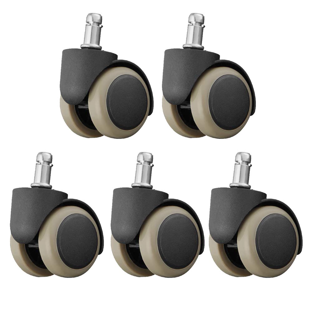 HBDBJRWB Ruedas M11 de Ajuste a presión, Ruedas de Repuesto, Ruedas para Muebles, Ruedas para sillas de Oficina, Ruedas giratorias para Muebles de Oficina, Ruedas para Suelos de Madera, 50 mm