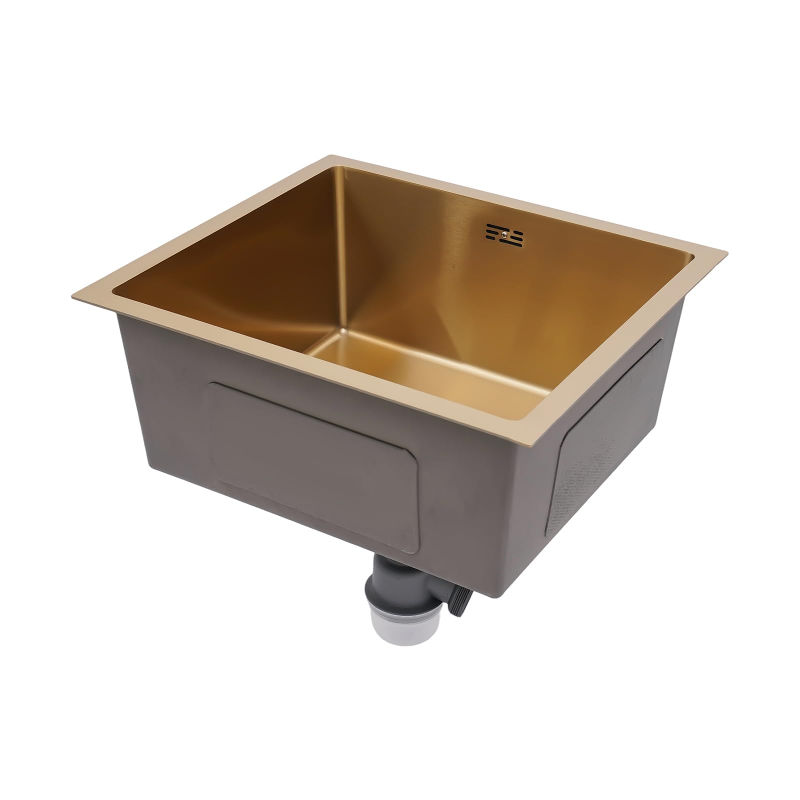 Lavello da cucina in acciaio inox, 50 x 45 cm, con piletta inclusa, 201 3