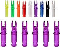 Vista 11 de SOPOGER 50 paquetes de flechas de arco con encoques - Insertos de flecha para flechas de carbono. Encoques de flecha de plástico de.244/6.20mm