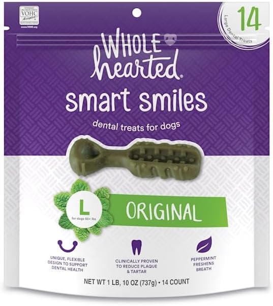 WholeHearted by Petco Smart Smiles Original Flavor Dog Treats 26 oz. Count of 14