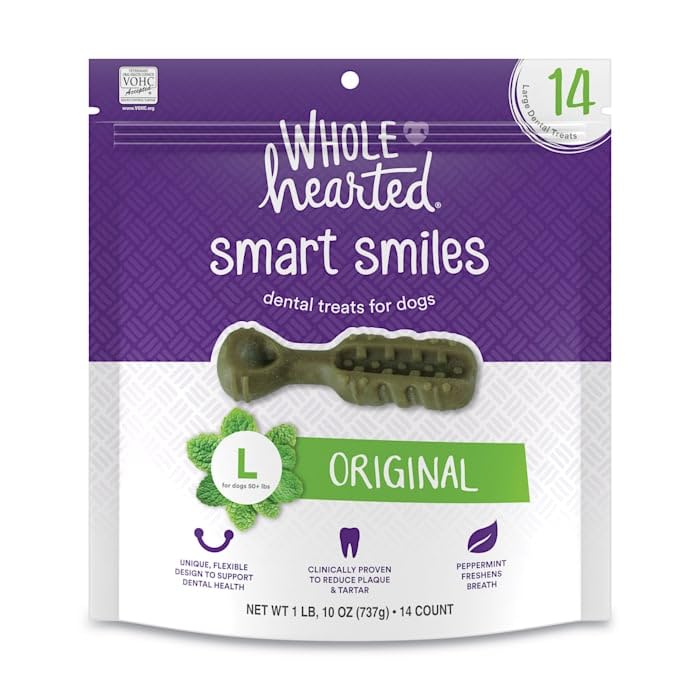 WholeHearted Smart Smiles Original Flavor Dog Treats 26 oz. Count of 14