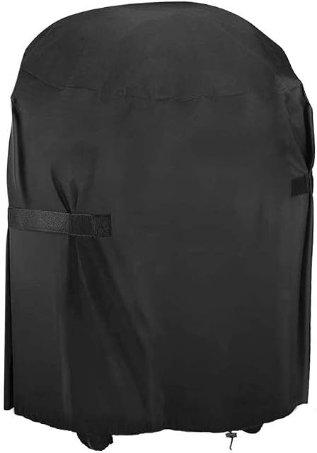 Senders Barbecue Cover, Heavy Duty BBQ Cover, 420D Oxford Fabric Round Outdoor BBQ Grill Cover, Waterproof Windproof Rip-Proof and UV Resistant BBQ Cover (77x90cm)