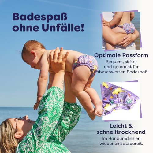 Bambino Mio Wiederverwendbare Schwimmwindel, Gleiten, 0-6 Monate, Strandmode-Essentials für Babys und Kleinkinder, Jungen und Mädchen. – Ansicht 2
