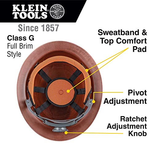 Klein Tools KONSTRUCT Series Full Brim Hard Hat #TOP29