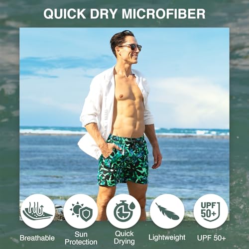 Image of Kanu Surf Men's Big Viper Extended Size Stripe Swim Trunk