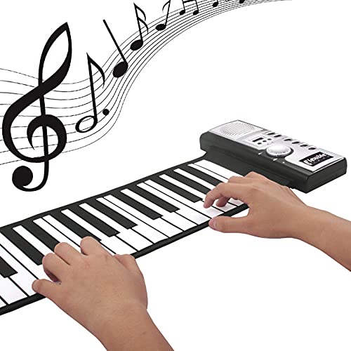 ATRNA Piano 61 Touches Portable, Roll Up Piano Flexible en Silicone Souple électronique Numérique à Clavier Piano Roll Main for Les Débutants - Les Beatles, Paul McCartney, John Lennon, RIngo Starr, George Harrison ATRNA Piano 61 Touches Portable, Roll Up Piano Flexible en Silicone Souple électronique Numérique à Clavier Piano Roll Main for Les Débutants – Image 5