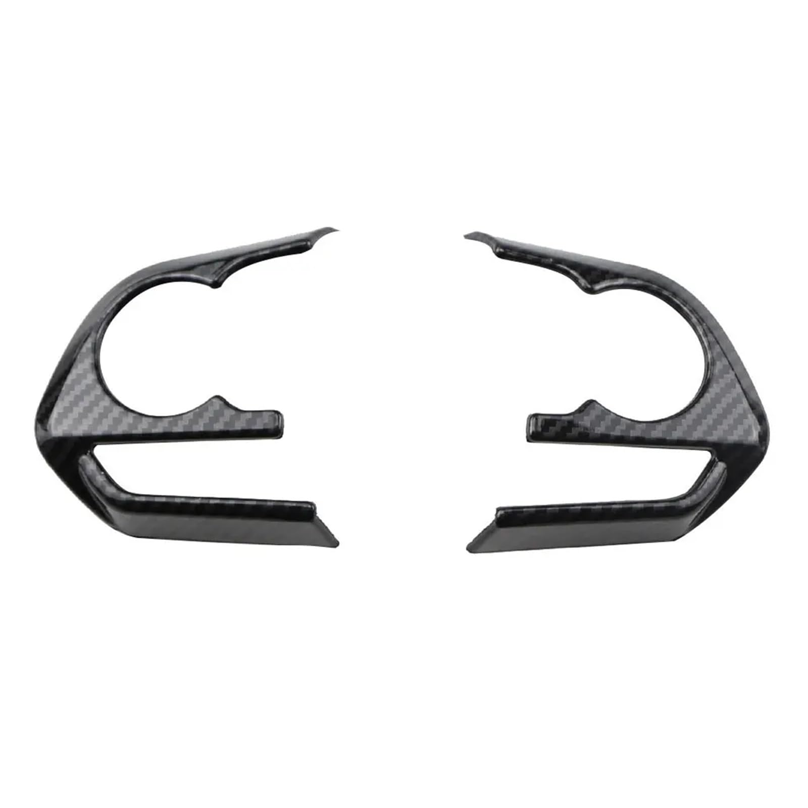 MKBHD Car Steering Wheel Button Panel Cover Trim Sticker Fit for Toyota RAV4 RAV 4 Corolla Avalon 2019 2020 2021 Accessories(2Pc 39 Clock Black)