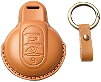 Vista 10 de SANRILY Funda protectora para llave de auto Mini Cooper 2016-2021 Clubman Countryman de techo rígido convertible sin llave con llavero de gato