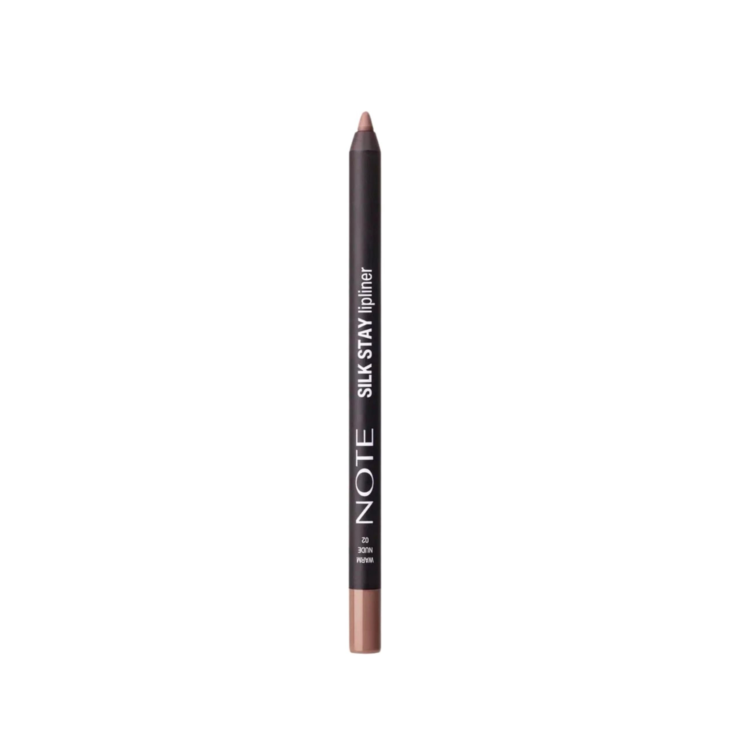 Note Cosmetics Silk Stay Lipliner Suya Dayanıklı İpeksi Dudak Kalemi - 02 Warm Nude