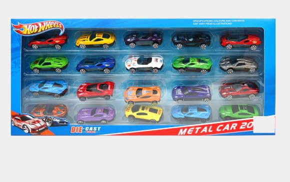 Small Cars Set 20 Pcs Die-Cast Car Set Toy for Kids | Mini Racing Cars Pack with ...