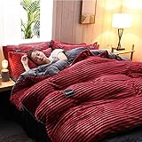 Haute qualité: Cette housse de couette en flanelle unie est disponible douce et confortable et comporte une polaire corail moelleuse et une touche polaire cristal sur le devant et le dos. toucher doux, confortable et chaud, pas de peluche, pas de boule, pas de décoloration, lavable en machine pour un entretien facile Donnez à votre chambre une mise à jour fraîche et propre.