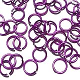VIOLET Anodized Aluminum Jump Rings 150 5/16 16g SAW CUT