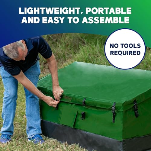 image for YardStash Outdoor Storage Box – 143 Gallon Waterproof Deck Box, Pati
