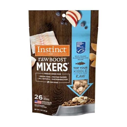 Instinct Raw Boost Mixers, Freeze Dried Dog Food Topper, Grain Free - Wild Caught Pollock, 5 oz. Bag