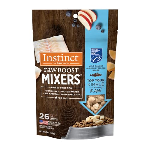 Instinct Freeze Dried Mixers Dog Food Toppers Pollock 5 oz. Bag
