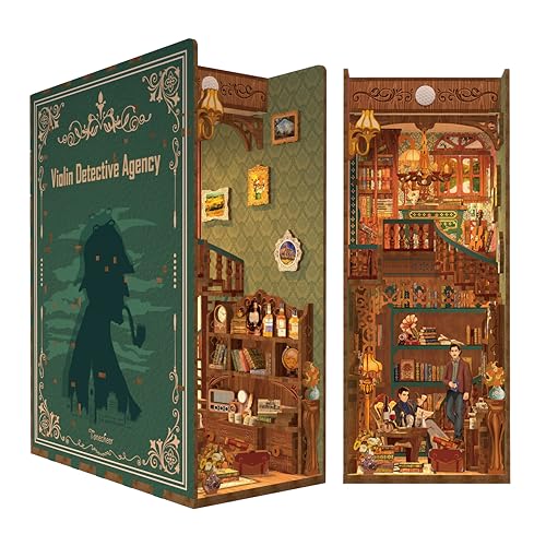 Tonecheer Book Nook Kit 3D Holzpuzzle Booknooks DIY Modellbausätze Erwachsene zum Baue Miniatur Haus bücherregal Nook book mit Licht lustiges Geschenke Geburtstagsgeschenk(Die Geigen-Detektei) für 49,99 EUR bei amazon.de Bild: Tonecheer Book Nook Kit 3D Holzpuzzle Booknooks DIY Modellbausätze Erwachsene zum Baue Miniatur Haus bücherregal Nook book mit Licht lustiges Geschenke Geburtstagsgeschenk(Die Geigen-Detektei) für 49,99 EUR bei amazon.de